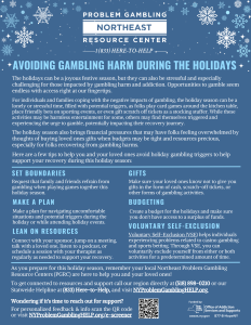 Avoiding Gambling Harm during the holidays